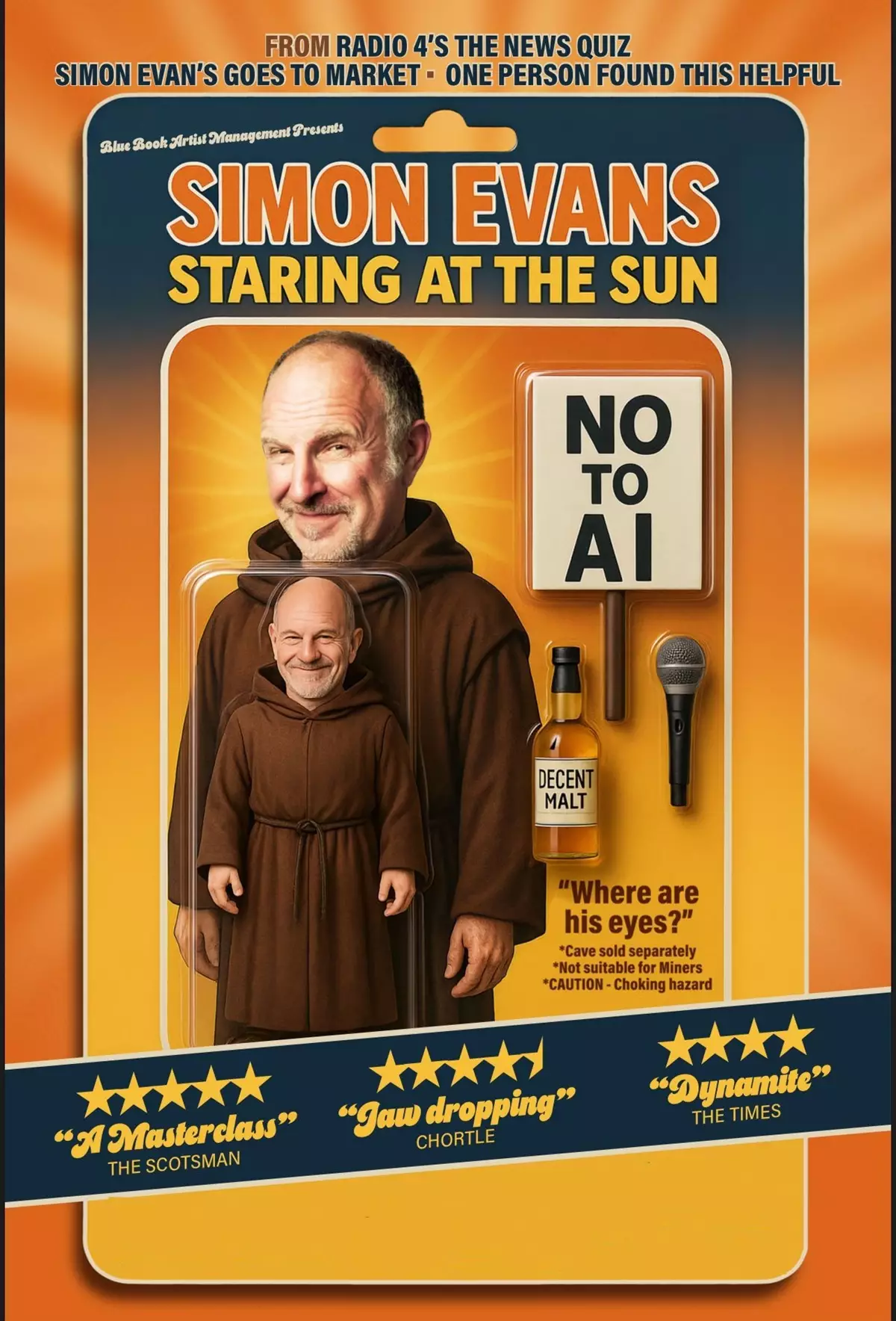 Simon Evans Staring at The Sun Poster @ The Alex March 2026